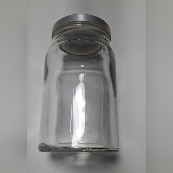 New Vintage Ikea "Burken" 7" Clear Glass Covered Airtight Storage Jar Canister. - Picture 2 of 3